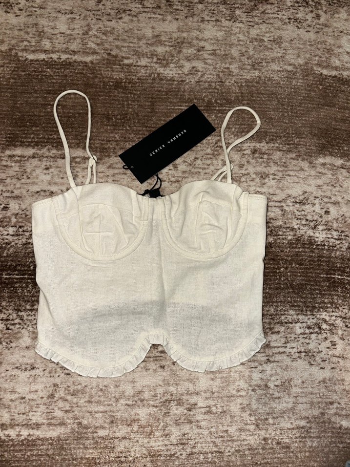 Bershka Keten Askılı Bustiyer - Görsel 2