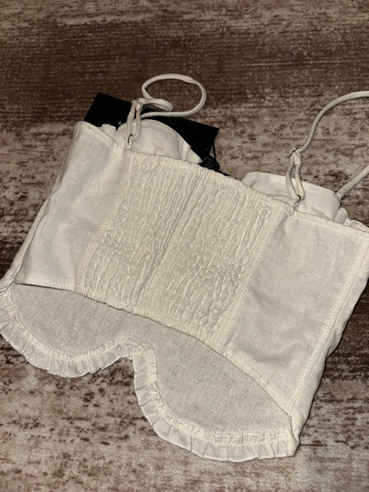 Bershka Keten Askılı Bustiyer - Görsel 4