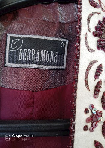 Diğer Bordo Uzun kumaş kaftan tarzı ceket