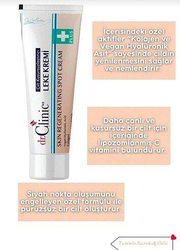 Beden Dr.Clinic Cilt Kusursuzlaştırıcı Leke Kremi 50 ml