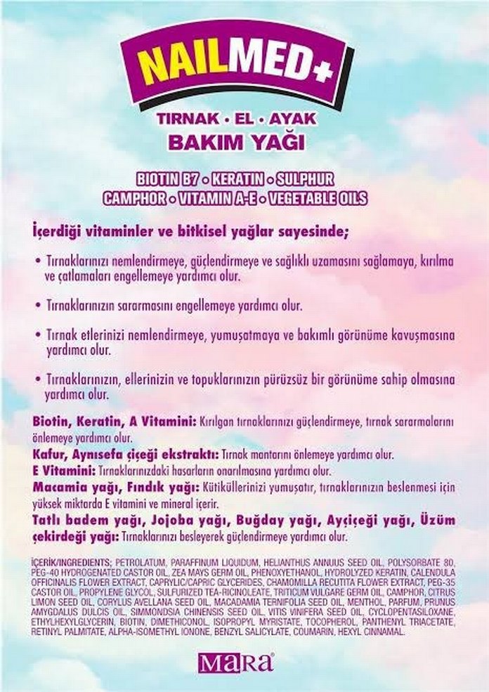 Mara NailMED+ 11 Yağ İçeren Tırnak El Ayak Bakım Yağı 40ml - Görsel 2