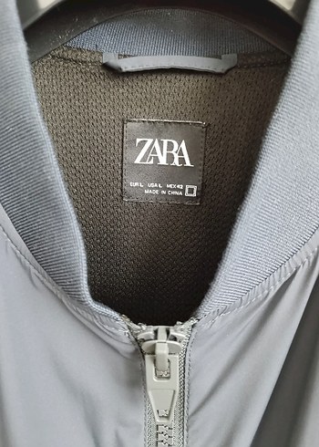ZARA Fermuarlı Erkek Yağmurluk yada Bomber ceket - Görsel 3