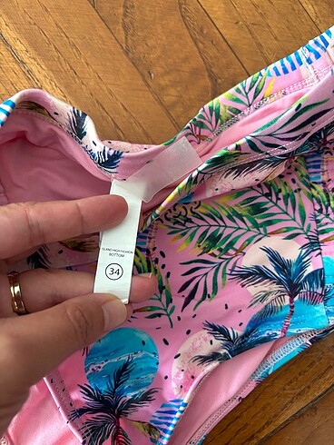 xs Beden pembe Renk Penti bikini takımı