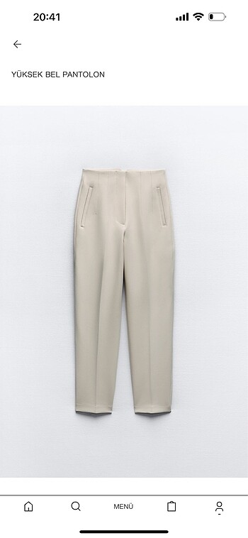 Zara xs beden yüksek bel pantolon