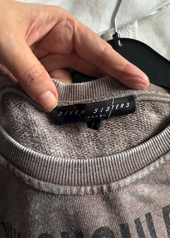 S beden Baskılı Pamuklu Sweatshirt - Görsel 2