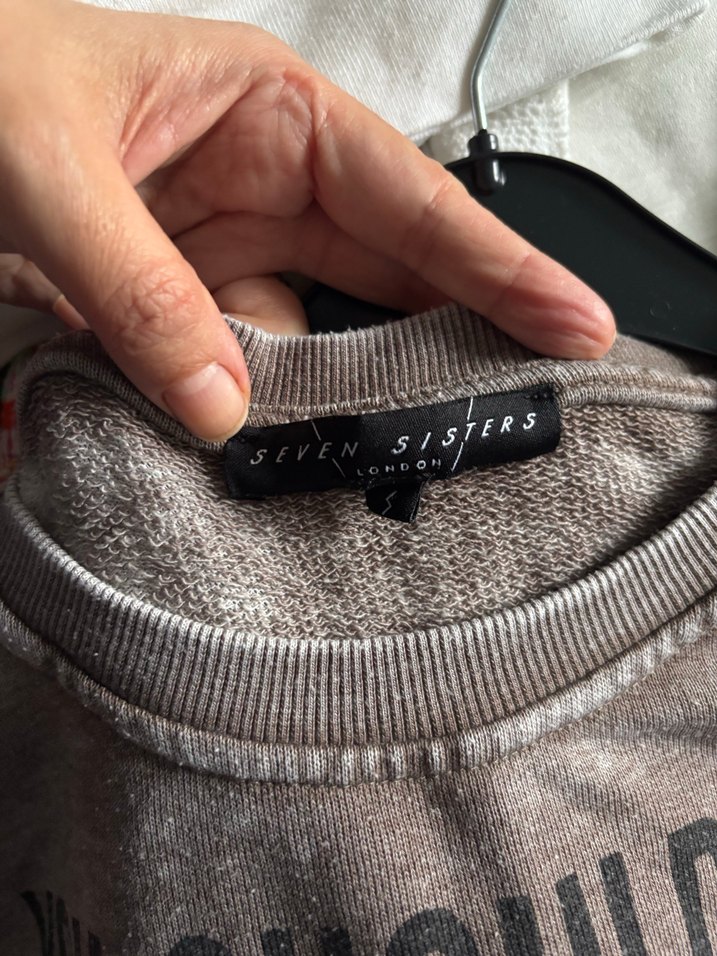 S beden Baskılı Pamuklu Sweatshirt - Görsel 2