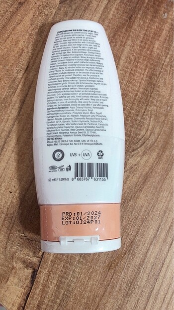 Güneş kremi SPF 50+