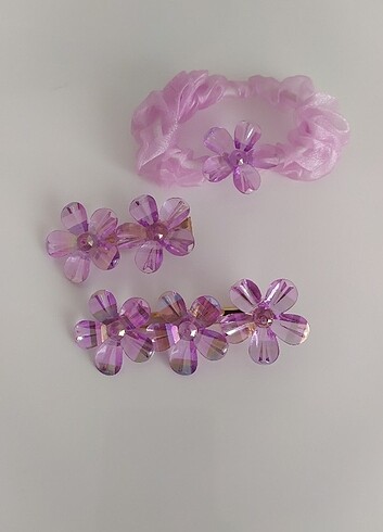 Accessorize Taşlı Çicek Toka Seti