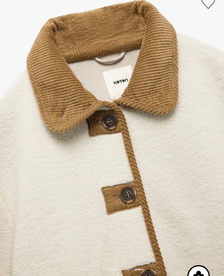 Kürk Detaylı Beyaz Midi Kadın Ceket - Görsel 4