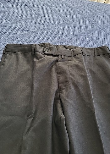 Diğer antrasit Erkek Kemerli Regular Fit Pantolon