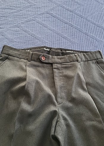 Diğer Gri Pliseli Erkek Ofis Pantolonu