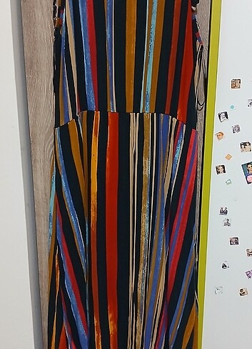 s Beden Batik S Beden Çizgili Elbise