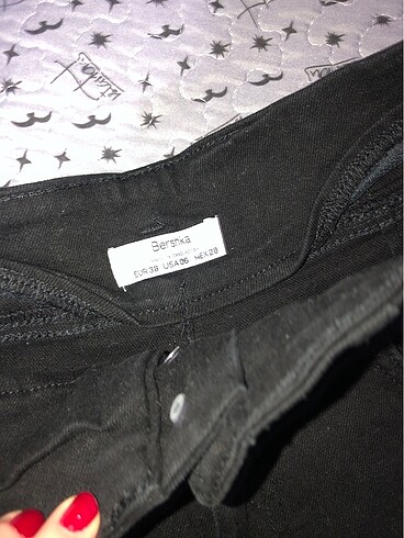 Zara Bershka siyah jean kot şort