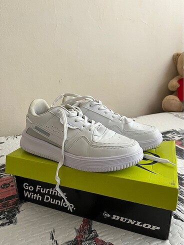 Adidas Dunlop beyaz kadın sneaker spor ayakkabı