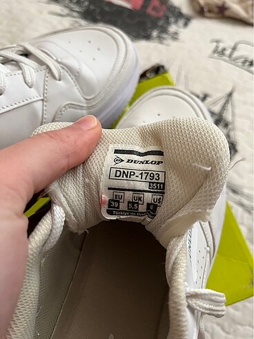 39 Beden Dunlop beyaz kadın sneaker spor ayakkabı