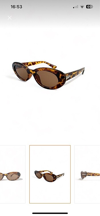 Leopar cat eye güneş gözlüğü ren eyewear