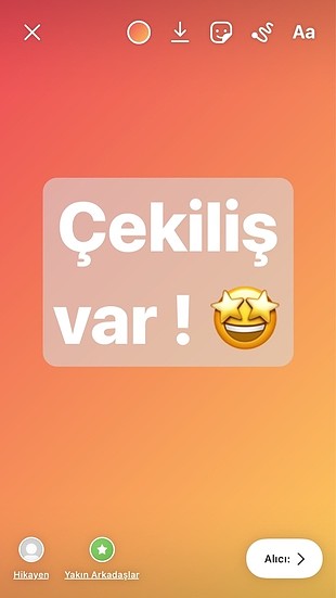 Çekilişş yapıyoruumm