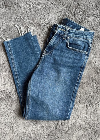 Mavi Rahat Kesim Mom Denim Kadın Jean