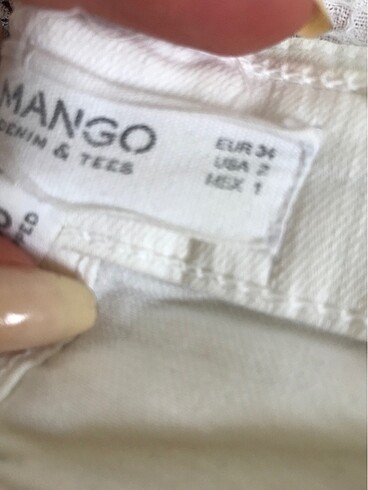 Mango Mango Beyaz Skinny Jean