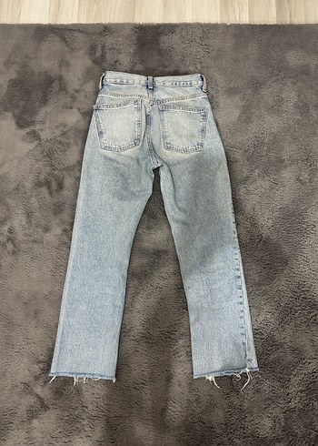 34 Beden Zara açık renk kot pantolon denim jean