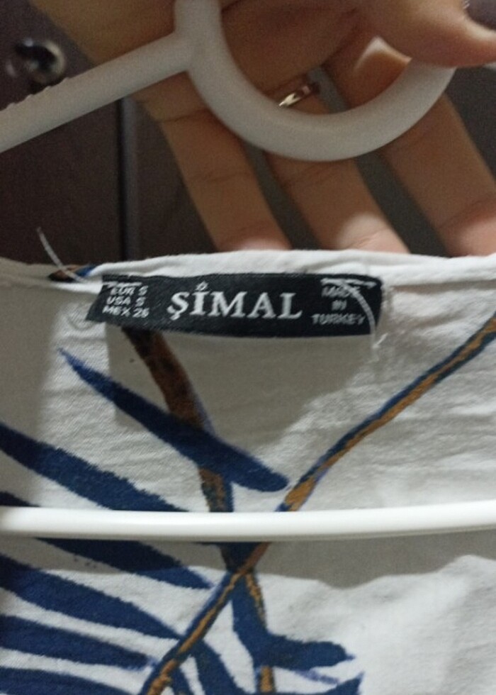  Beyaz mavi Pareo - Görsel 3