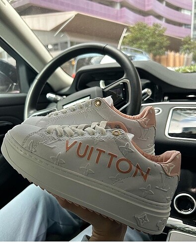 LV Beyaz / Pudra Sneakers