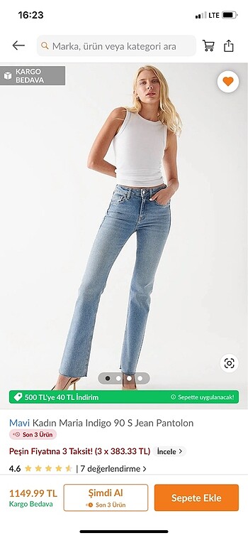 Mavi Maria Indigo 90 S jean