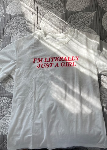 Diğer Beyaz Baskılı Oversize Tişört