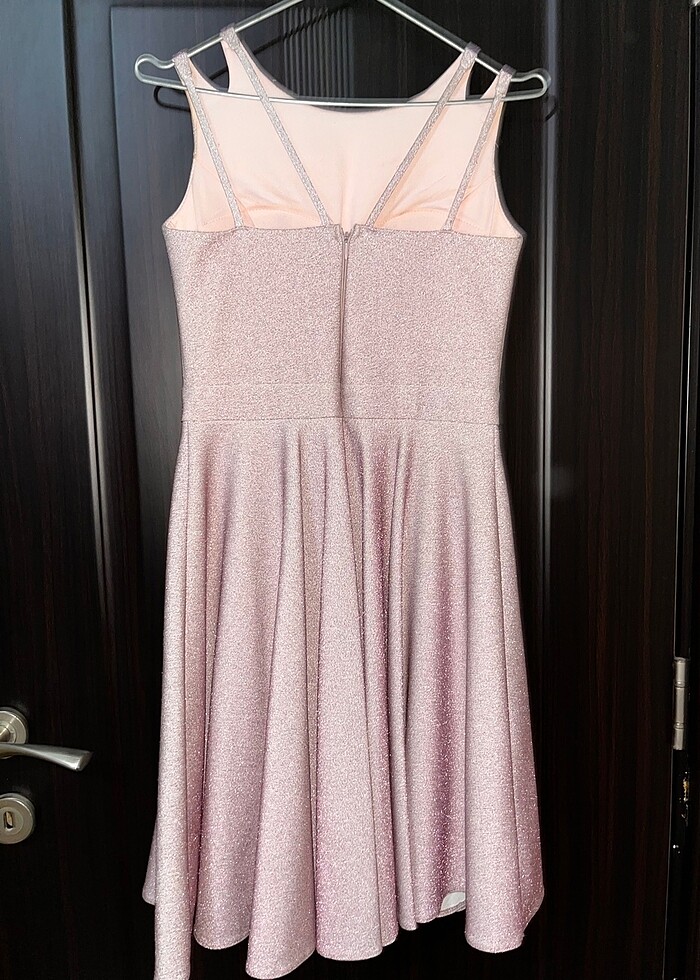 Sırt detaylı simli abiye - Görsel 3