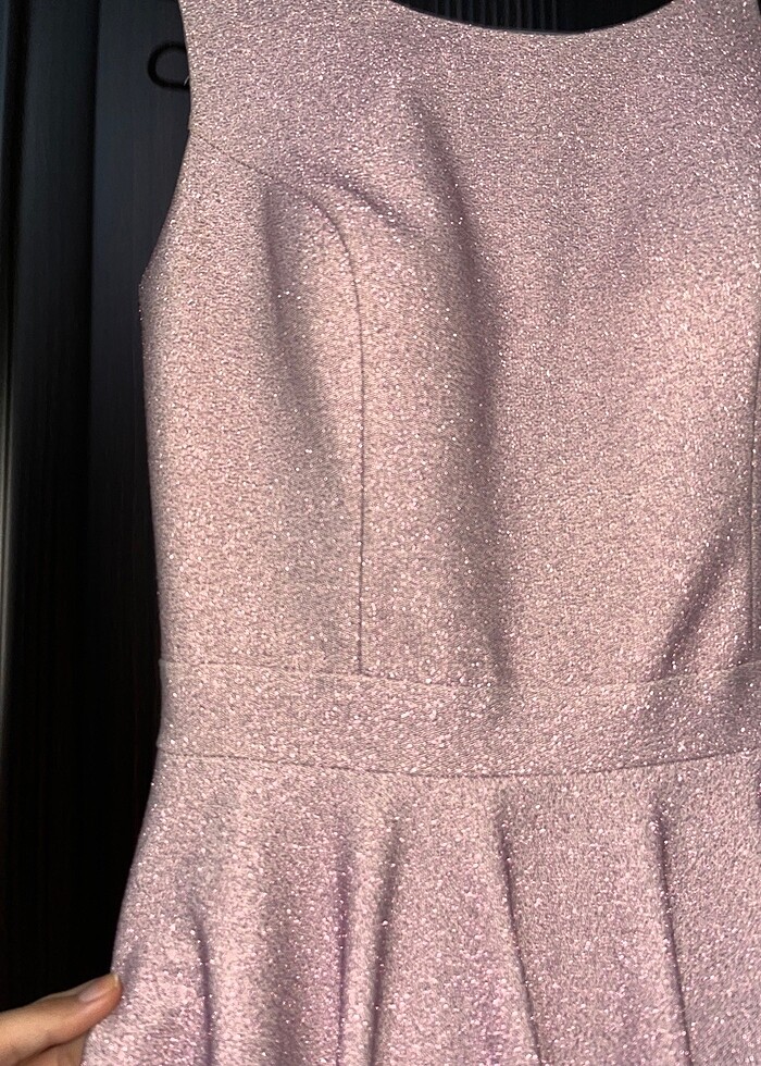 Sırt detaylı simli abiye - Görsel 2