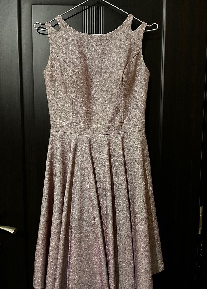 Sırt detaylı simli abiye - Görsel 5