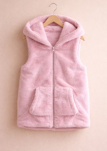 KONTON SUNİ KÜRK KIZ YELEK (6-7YAŞ) - Görsel 4