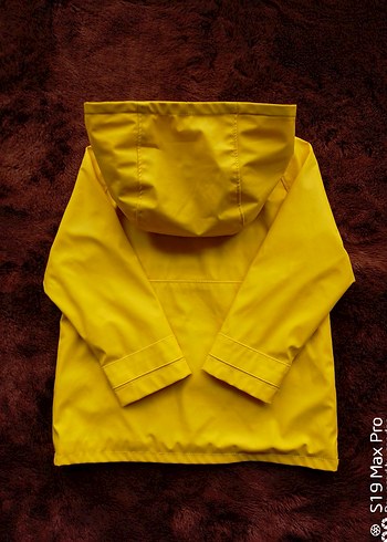 ZARA Kapüşonlu Erkek Çocuk Sarı Yağmurluk - Görsel 7