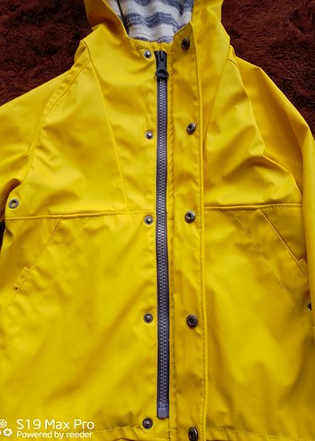 ZARA Kapüşonlu Erkek Çocuk Sarı Yağmurluk - Görsel 5
