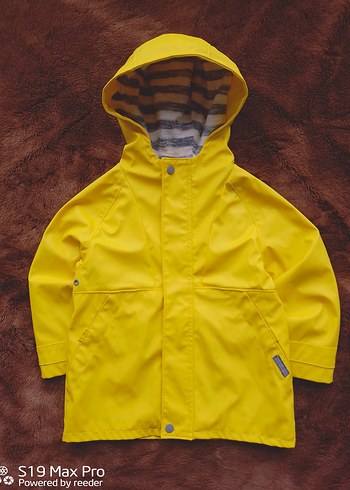 ZARA Kapüşonlu Erkek Çocuk Sarı Yağmurluk - Görsel 10