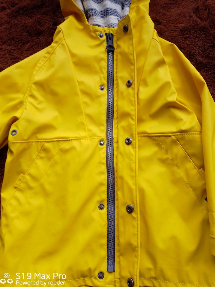 ZARA Kapüşonlu Erkek Çocuk Sarı Yağmurluk - Görsel 5