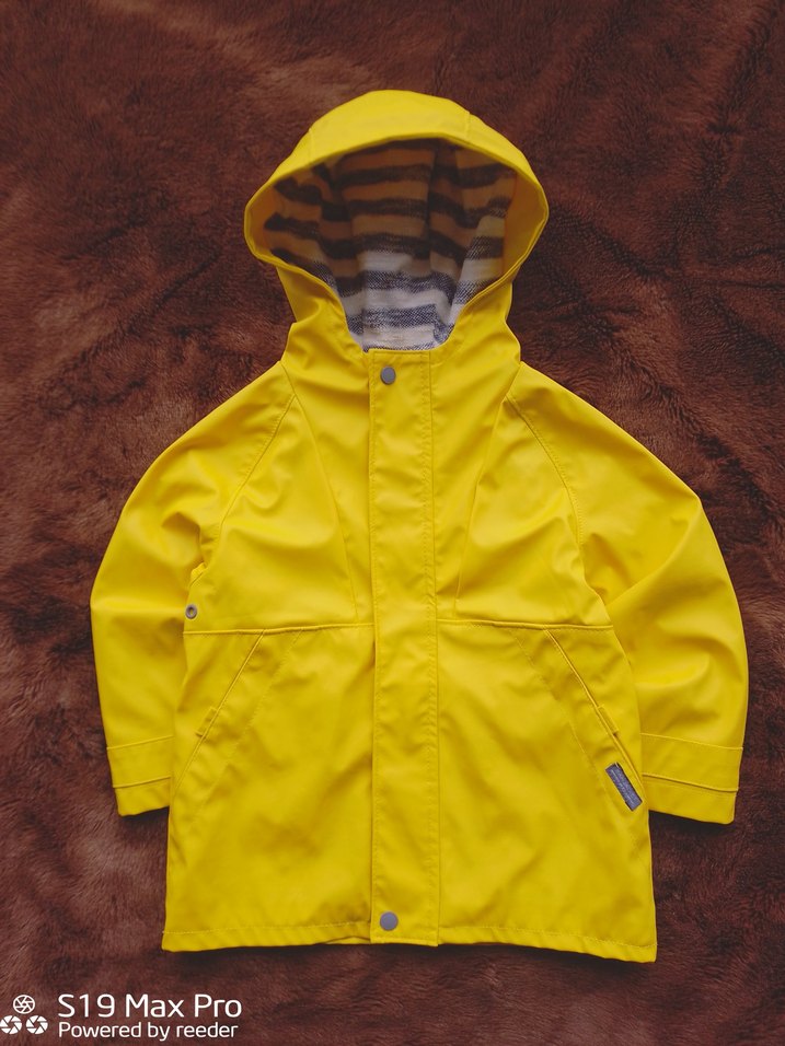 ZARA Kapüşonlu Erkek Çocuk Sarı Yağmurluk - Görsel 2