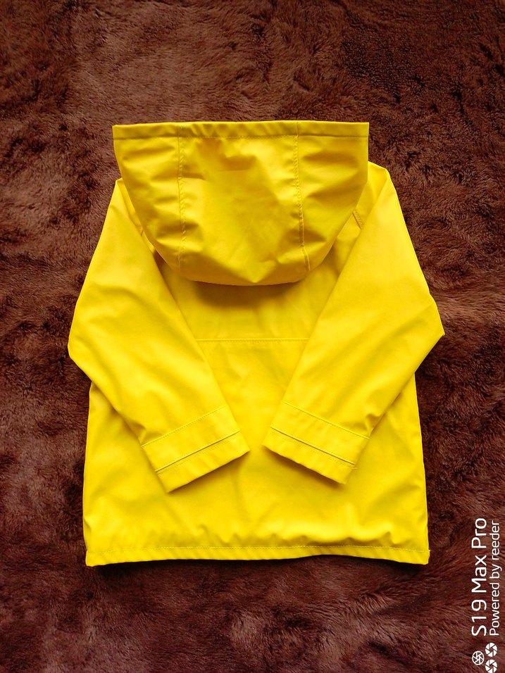 ZARA Kapüşonlu Erkek Çocuk Sarı Yağmurluk - Görsel 4