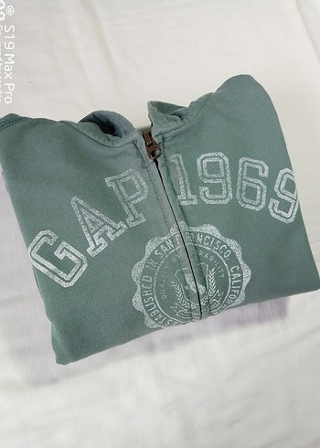 GAP Kapüşonlu Fermuarlı Erkek Çocuk Sweatshirt Haki -5 Yaş - Görsel 7