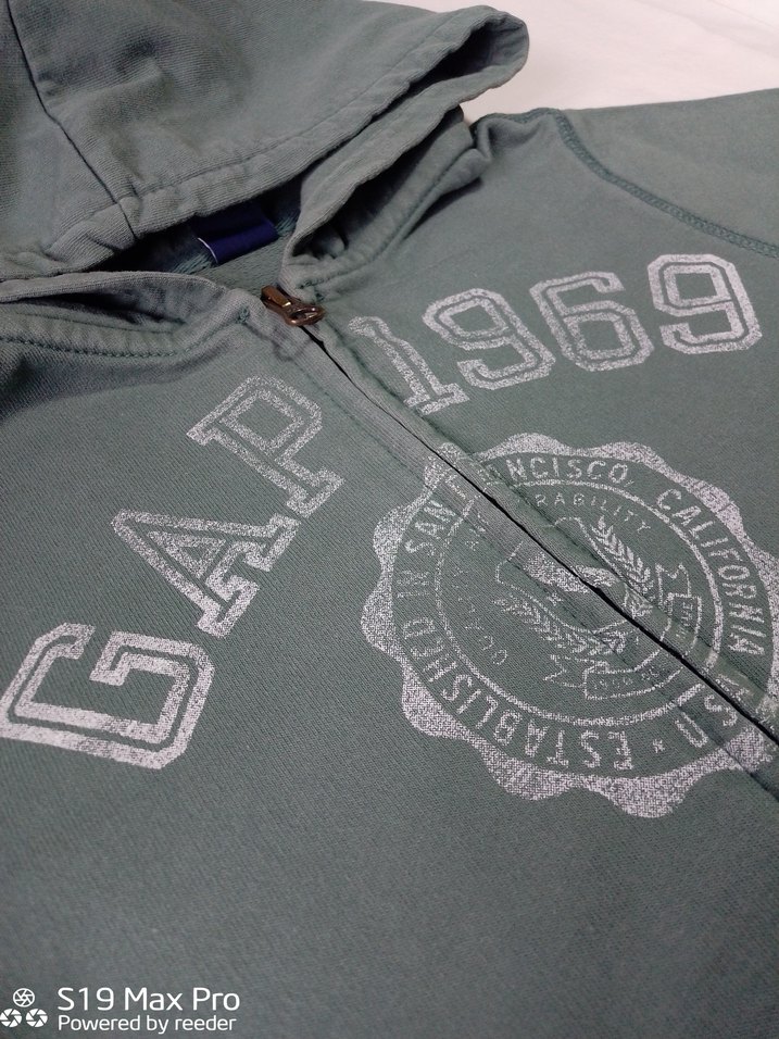 GAP Kapüşonlu Fermuarlı Erkek Çocuk Sweatshirt Haki -5 Yaş - Görsel 4