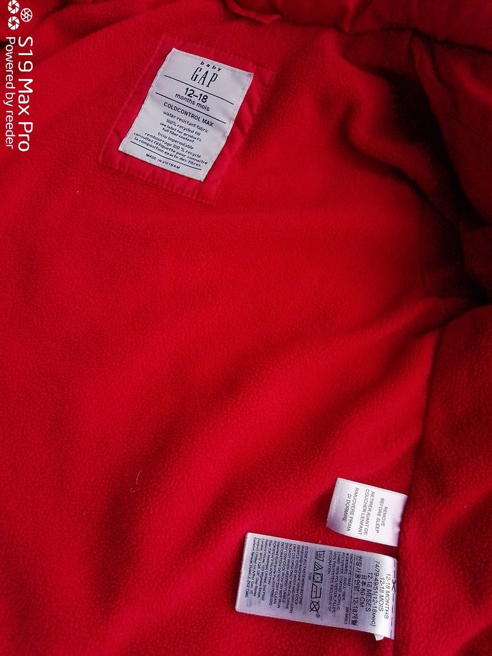 GAP ERKEK ÇOCUK ŞİŞME KIRMIZI MONT 12-18Ay - Görsel 5