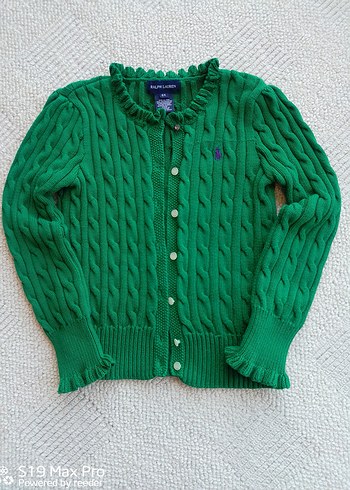 Ralph Lauren 6 Yas 6x Kiz Cocuk Triko Hirka Yesil Orijinal