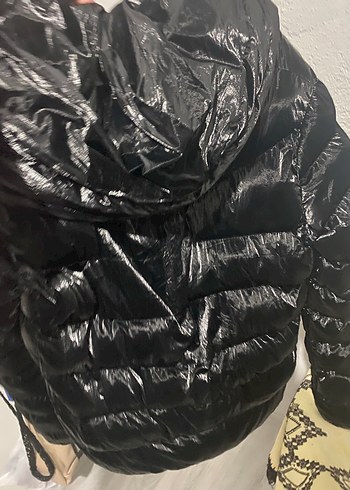 Siyah Kışlık Kadın Mont - Görsel 7