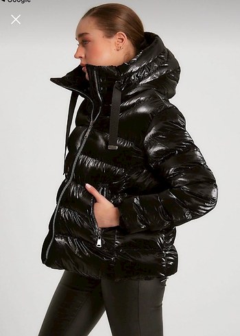 Siyah Kışlık Kadın Mont - Görsel 3