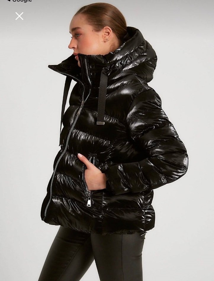 Siyah Kışlık Kadın Mont - Görsel 3