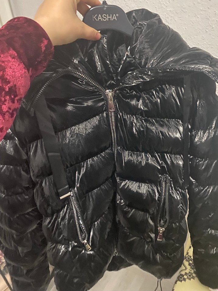 Siyah Kışlık Kadın Mont - Görsel 4