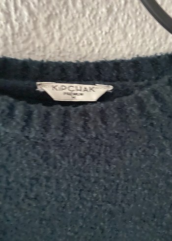 Siyah Örgü Kadın Yün Kazak - Görsel 3