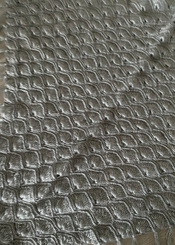 Gri Örgü Bohem Kadın Şal - Görsel 2