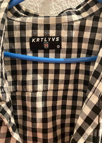 Erkek Beyaz Siyah Kareli Pamuk Gömlek - Görsel 4