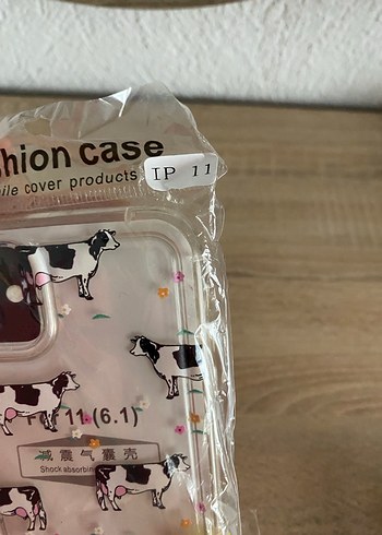 Beyaz Elastik İnek Desenli Telefon Kılıfı - Görsel 3